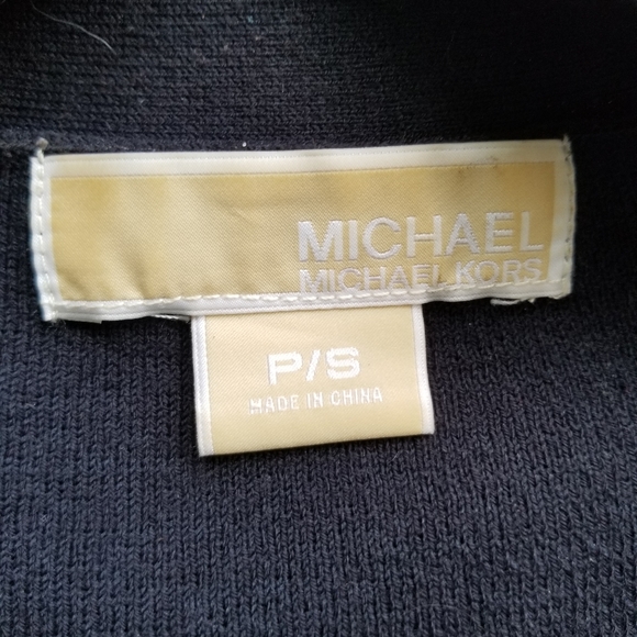 Michael Kors Black Short Sleeve Cardigan Sweater - Picture 6 of 6